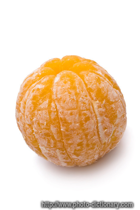 peeled orange - photo/picture definition - peeled orange word and phrase image