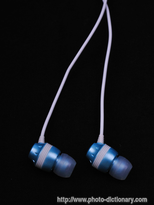 earbuds - photo/picture definition - earbuds word and phrase image