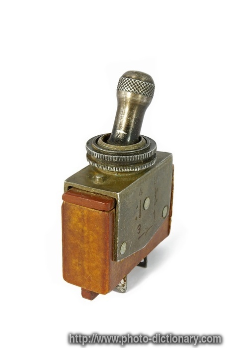 toggle switch - photo/picture definition - toggle switch word and phrase image
