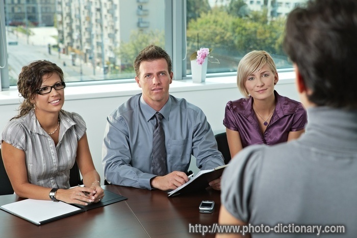 business panel - photo/picture definition - business panel word and phrase image
