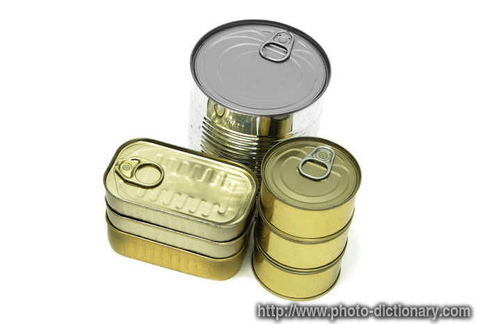cans - photo/picture definition - cans word and phrase image