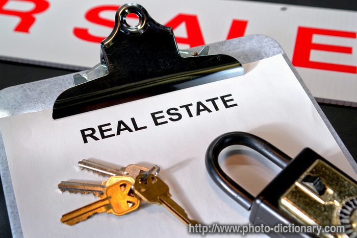 real estate documents - photo/picture definition - real estate documents word and phrase image