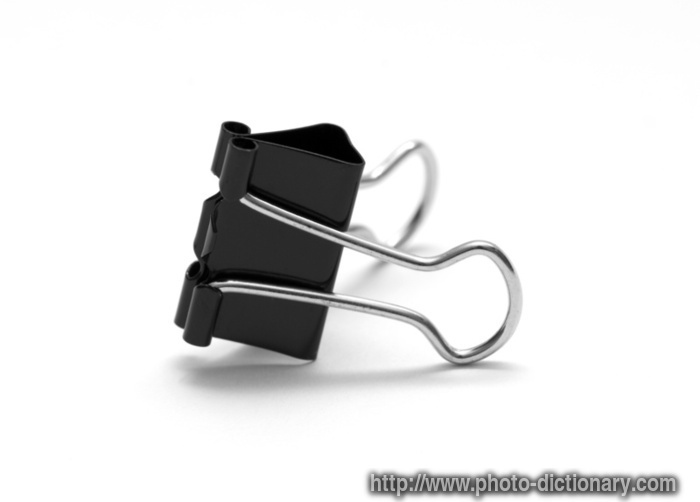 paper clip - photo/picture definition - paper clip word and phrase image