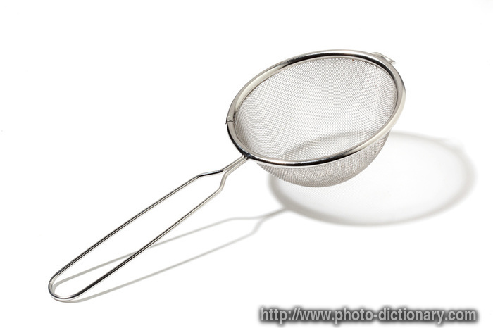 colander - photo/picture definition - colander word and phrase image