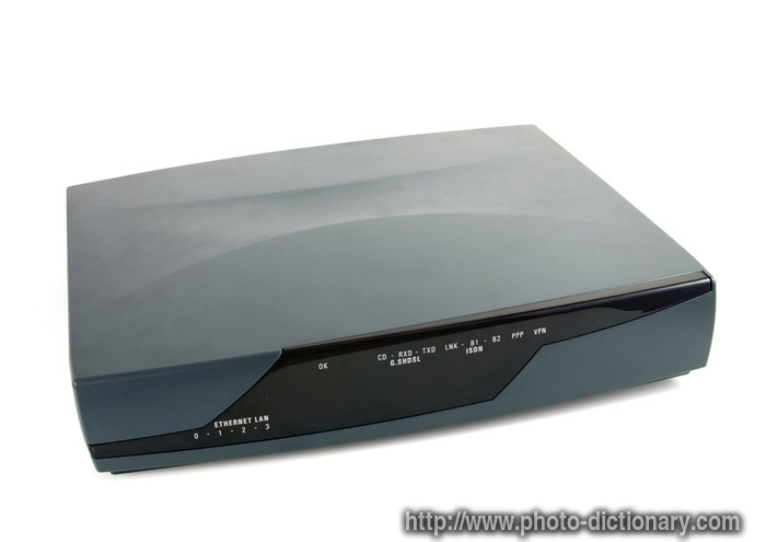 router - photo/picture definition - router word and phrase image