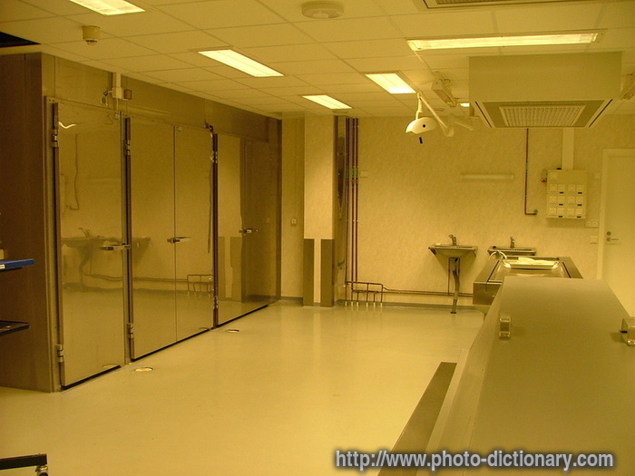 autopsy room - photo/picture definition - autopsy room word and phrase image