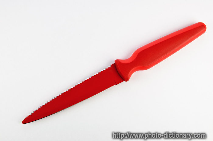nonstick knife - photo/picture definition - nonstick knife word and phrase image