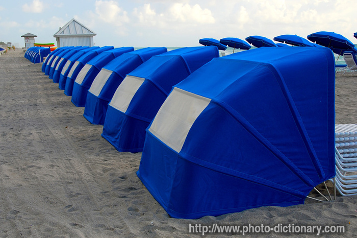cabanas - photo/picture definition - cabanas word and phrase image