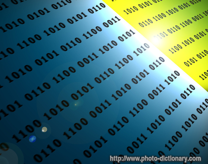 computer code - photo/picture definition - computer code word and phrase image