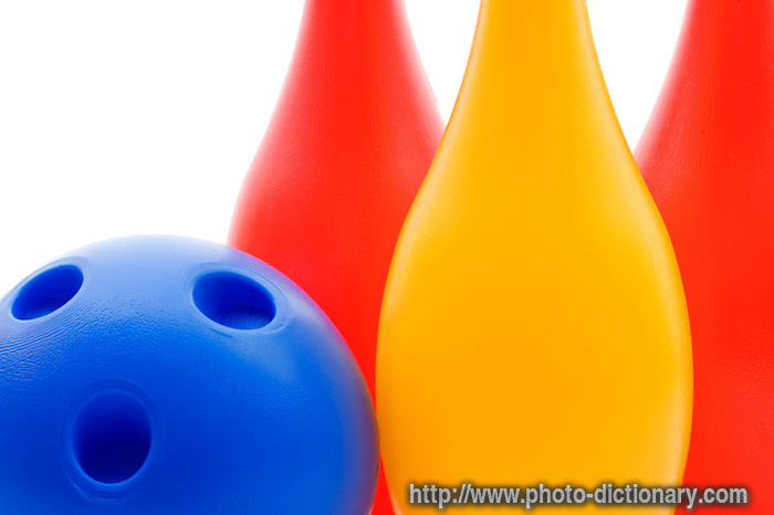 toy bowling - photo/picture definition - toy bowling word and phrase image
