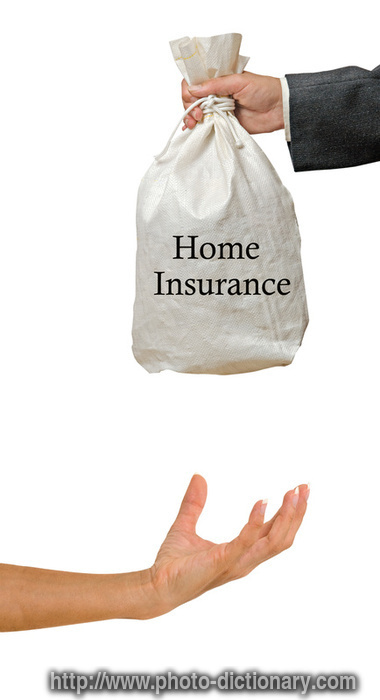 home insurance - photo/picture definition - home insurance word and phrase image