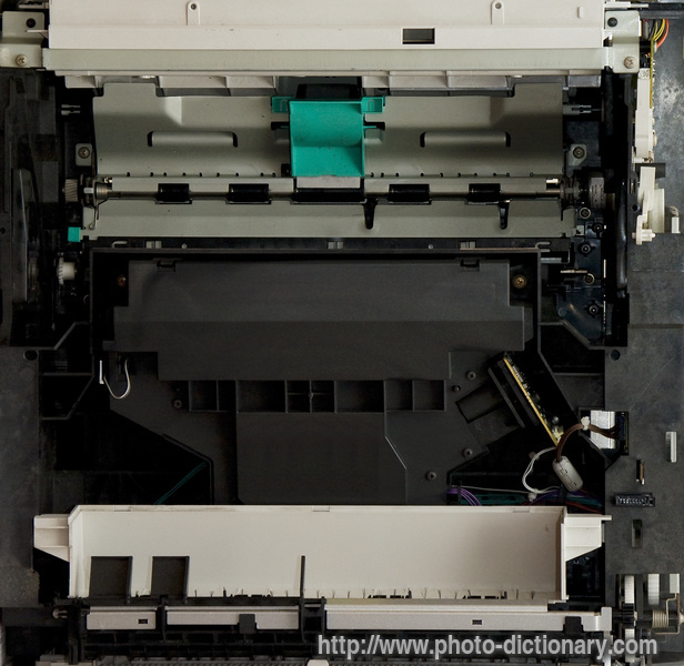 laser printer interior - photo/picture definition - laser printer interior word and phrase image