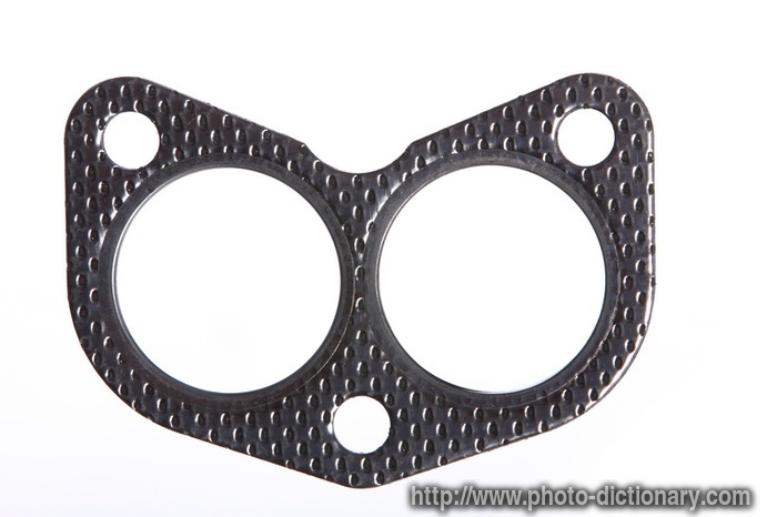 exhaust manifold gasket - photo/picture definition - exhaust manifold gasket word and phrase image