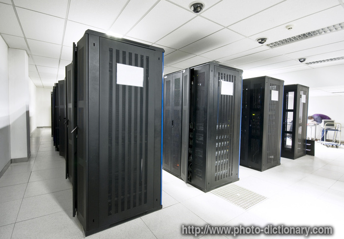 server room - photo/picture definition - server room word and phrase image
