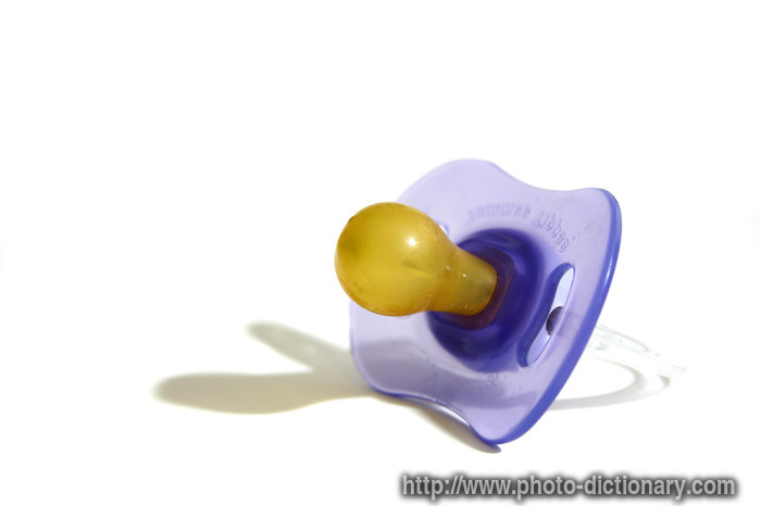 pacifier - photo/picture definition - pacifier word and phrase image