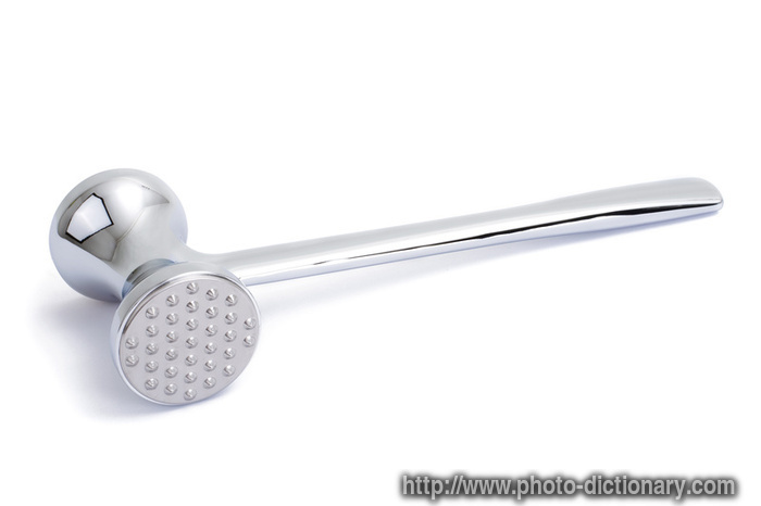 meat tenderizer - photo/picture definition - meat tenderizer word and phrase image