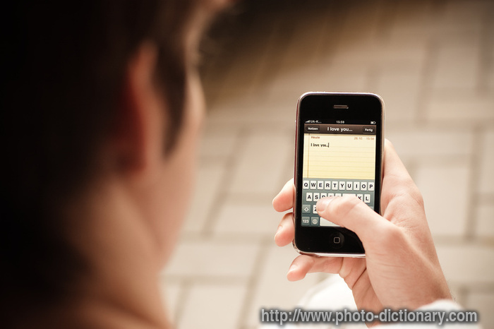 sms - photo/picture definition - sms word and phrase image