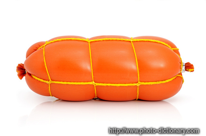 boiled sausage - photo/picture definition - boiled sausage word and phrase image