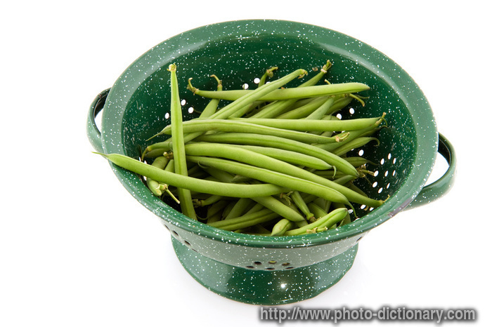 string beans - photo/picture definition - string beans word and phrase image