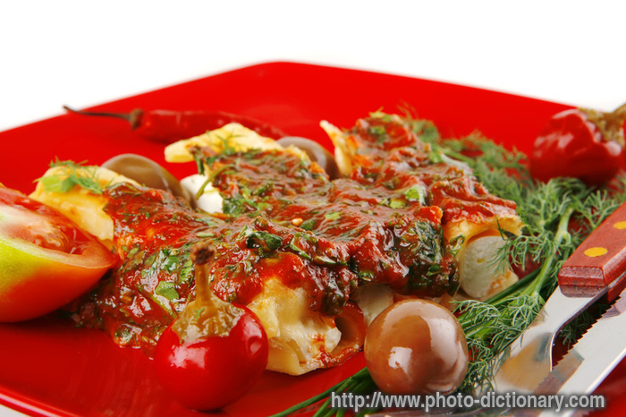 cannelloni - photo/picture definition - cannelloni word and phrase image