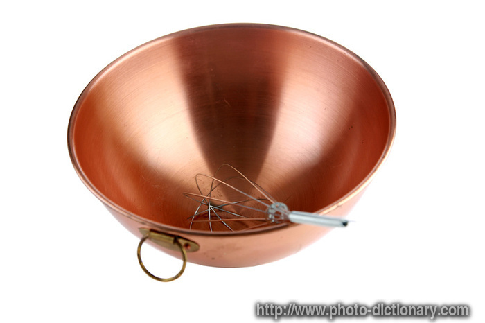 copper bowl - photo/picture definition - copper bowl word and phrase image