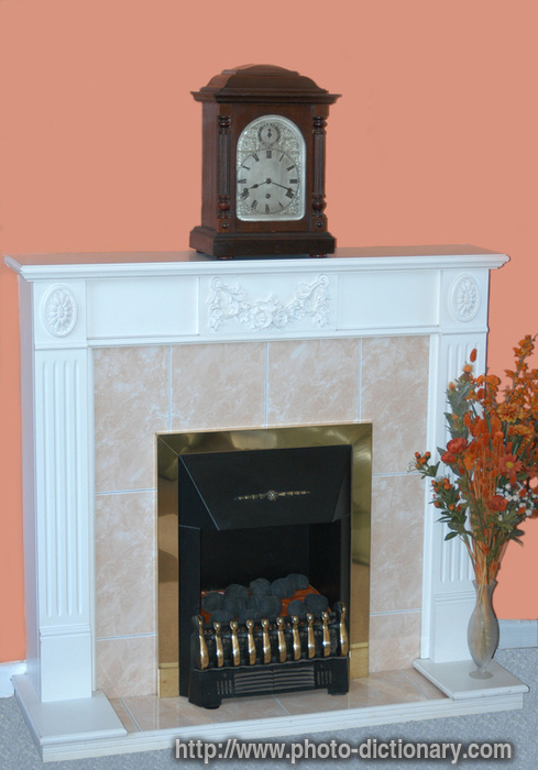fireplace - photo/picture definition - fireplace word and phrase image