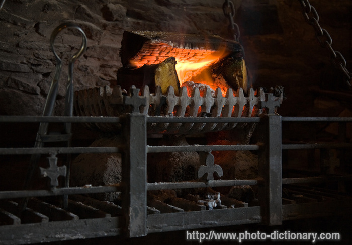 fireplace - photo/picture definition - fireplace word and phrase image