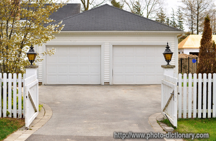 double garage - photo/picture definition - double garage word and phrase image