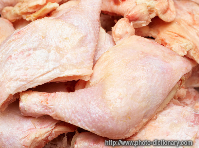 chicken thighs - photo/picture definition - chicken thighs word and phrase image