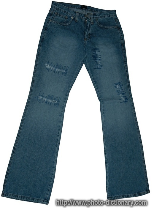 jeans - photo/picture definition - jeans word and phrase image