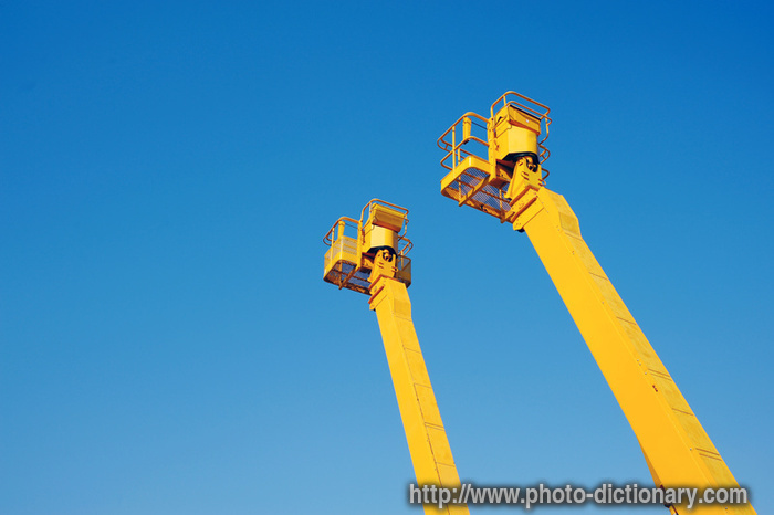 cherry picker - photo/picture definition - cherry picker word and phrase image