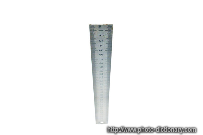 metric ruler - photo/picture definition - metric ruler word and phrase image