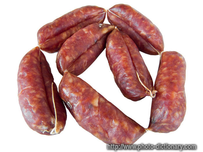 norcia sausage - photo/picture definition - norcia sausage word and phrase image