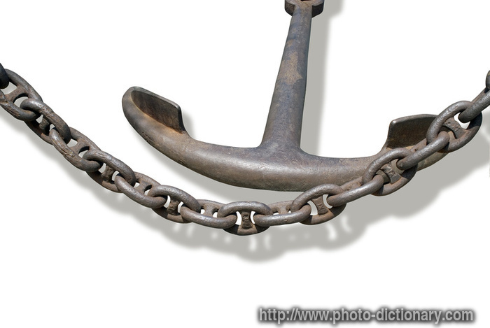 anchor chain - photo/picture definition - anchor chain word and phrase image