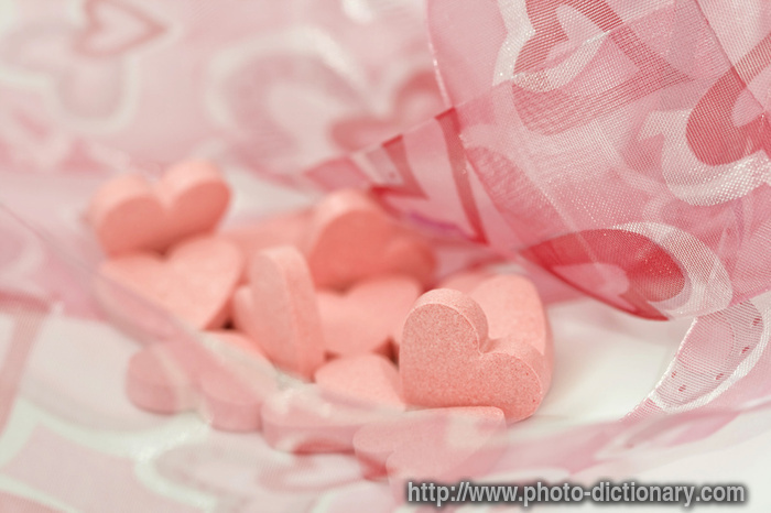 Valentine candies - photo/picture definition - Valentine candies word and phrase image
