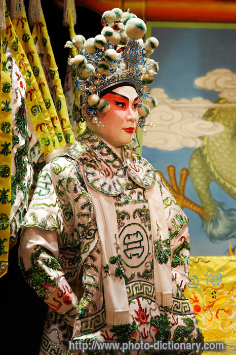 Chinese opera dummy - photo/picture definition - Chinese opera dummy word and phrase image