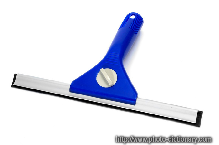 window squeegee - photo/picture definition - window squeegee word and phrase image
