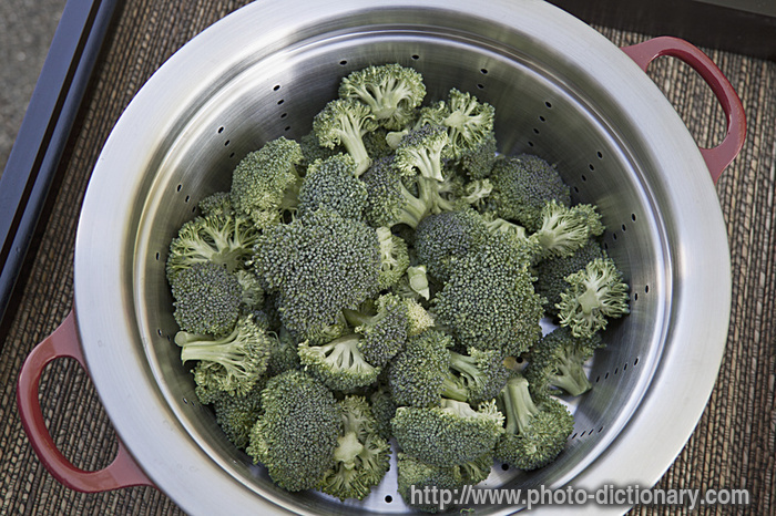 chopped broccoli - photo/picture definition - chopped broccoli word and phrase image