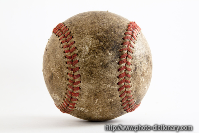 old baseball - photo/picture definition - old baseball word and phrase image