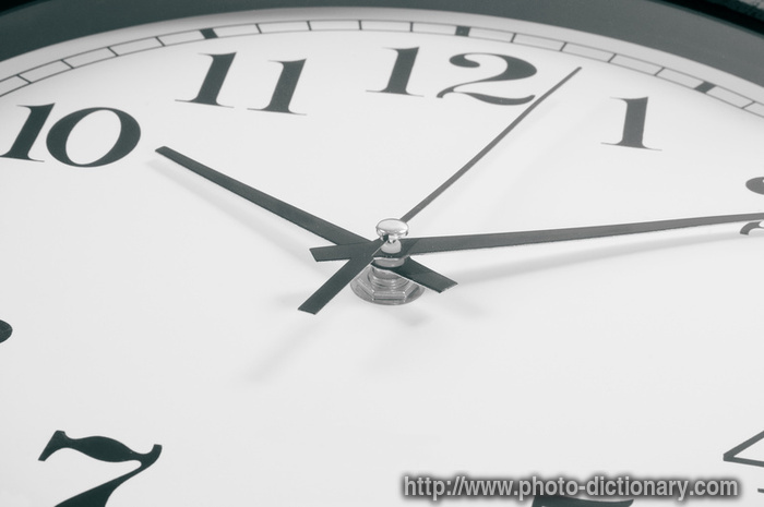 time - photo/picture definition - time word and phrase image