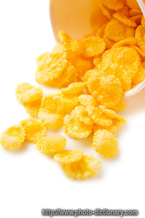 corn flakes - photo/picture definition - corn flakes word and phrase image