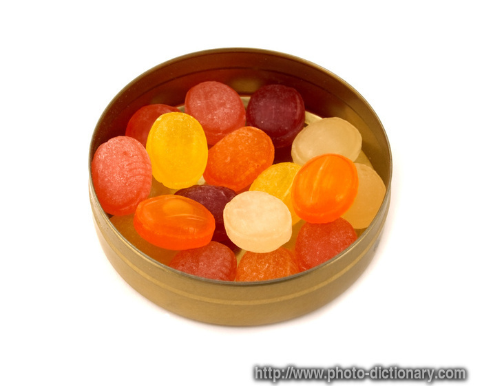 fruit drops - photo/picture definition - fruit drops word and phrase image