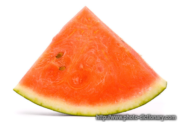 juicy watermelon - photo/picture definition - juicy watermelon word and phrase image