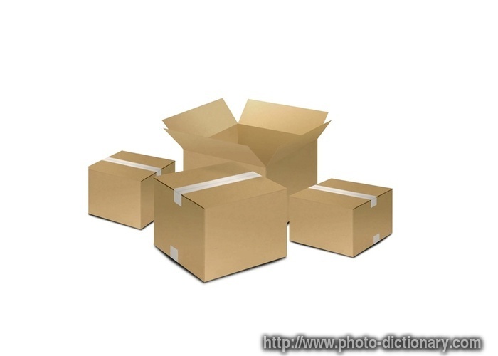 delivery boxes - photo/picture definition - delivery boxes word and phrase image