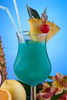 Blue Hawaii cocktail - photo/picture definition - Blue Hawaii cocktail word and phrase image