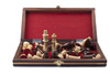 wooden chess game box - photo/picture definition - wooden chess game box word and phrase image