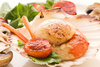 scallop with vegetable - photo/picture definition - scallop with vegetable word and phrase image
