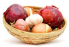 basket of yams - photo/picture definition - basket of yams word and phrase image