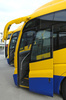 yellow coaches - photo/picture definition - yellow coaches word and phrase image