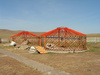 yurt frame - photo/picture definition - yurt frame word and phrase image